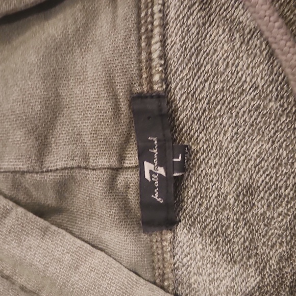 7 For All Mankind Green Hoodie Mini Dress Size L, New With Tags! - Picture 5 of 11